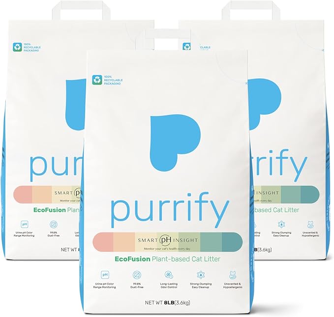 Smart Health Monitoring Cat Litter – Color-Changing, Fast Clumping, Odor Control, Low Dust | 3-Pack