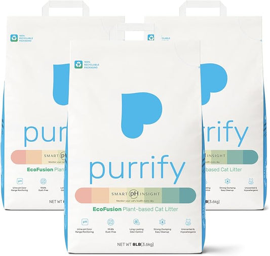 Smart Health Monitoring Cat Litter – Color-Changing, Fast Clumping, Odor Control, Low Dust | 3-Pack