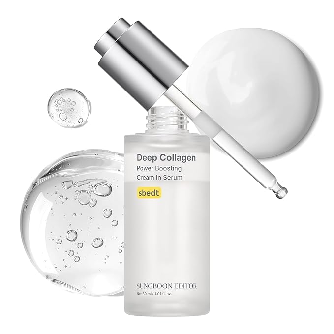 SUNGBOON EDITOR Deep Collagen Serum | Volufiline + Collagen + Niacinamide | Hydrating & Smoothing Care | Korean Skincare, 1.01 fl oz | Gifts for Women