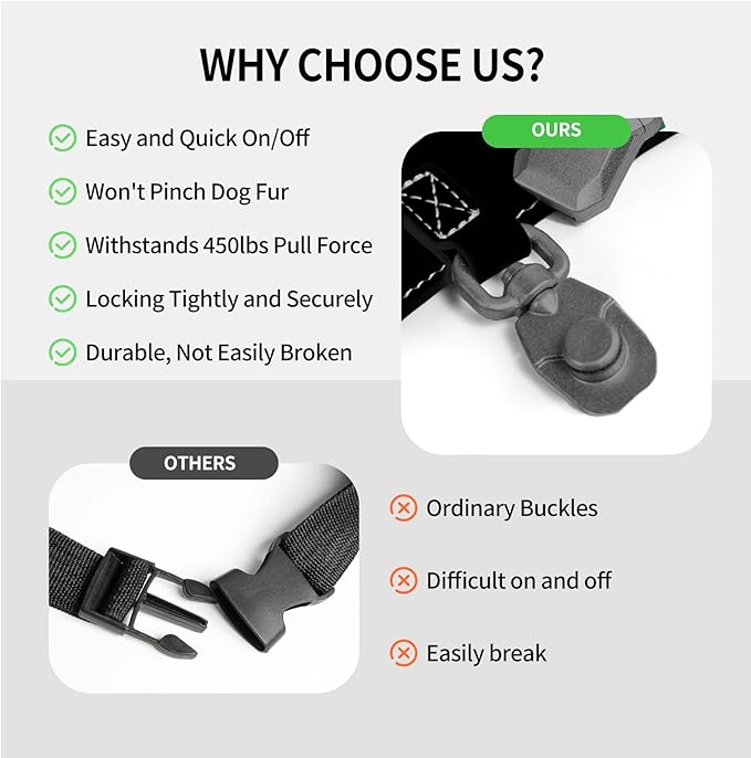 Magnetic Quick-Release Buckle Dog Harness and Leash Set, Easy Walk Faux Leather Puppy Harness and Leash, Easy On & Off Dog Vest for Small, Medium, Large Girl Boy Dogs for Training, Black,S