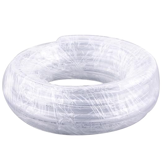 DERNORD PVC Tubing 5/16"ID X 7/16"OD Flexible Clear Vinyl Hose 10 Feet for Food Grade