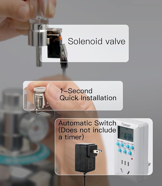 Aquarium CO2 Generator with Solenoid Valve for Aquarium Plants 5.5L G900S