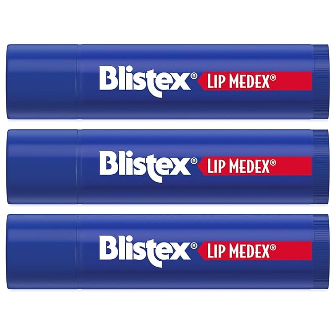 Blistex Lip Medex Stick, 0.15 oz Each, Advanced Hydration, Medicated Relief with Cooling, Soothes and Protects, Restores Healthy Moisture Balance to Lips, 3 Count (Pack of 2)