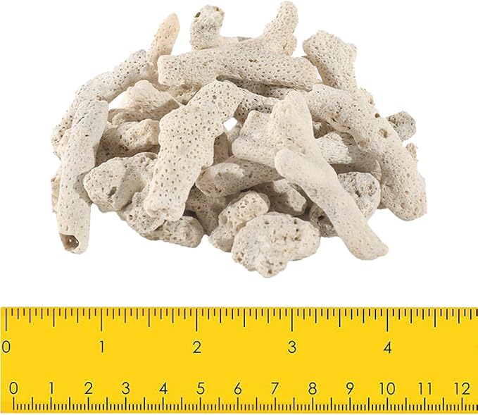 1.1 LB Coral for Fish Tank Filter,Crushed Coral for Aquarium,Pond Filter for Aquarium - Crushed Coral for Freshwater Aquarium,Aquarium Filter, Coral Stones, Each One is Hand Selected