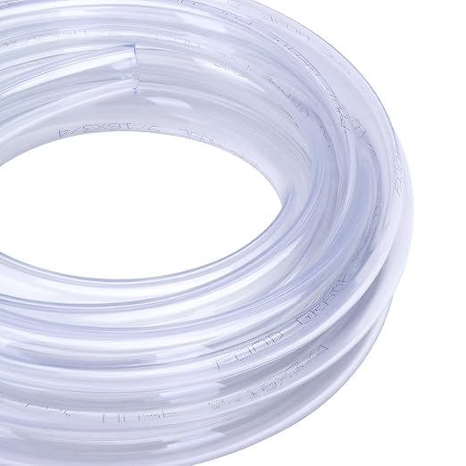 DERNORD PVC Tubing 9/16"ID X 3/4"OD Flexible Clear Vinyl Hose 10 Feet for Food Grade