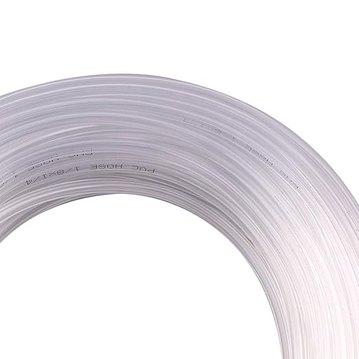 DERNORD PVC Tubing 1/8"ID X 1/4"OD Flexible Clear Vinyl Hose 100 Feet for Food Grade