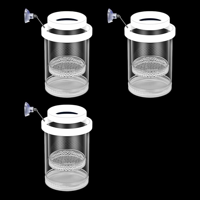 3pcs Floating Nursery Tanks Breeding Box for Baby Fish and Shrimp Great for Home and Office Aquariums Use
