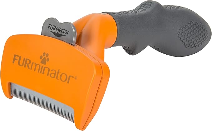 FURminator Medium Dog Undercoat deShedding Tool, Long Hair, Reduces Loose Hair from Shedding