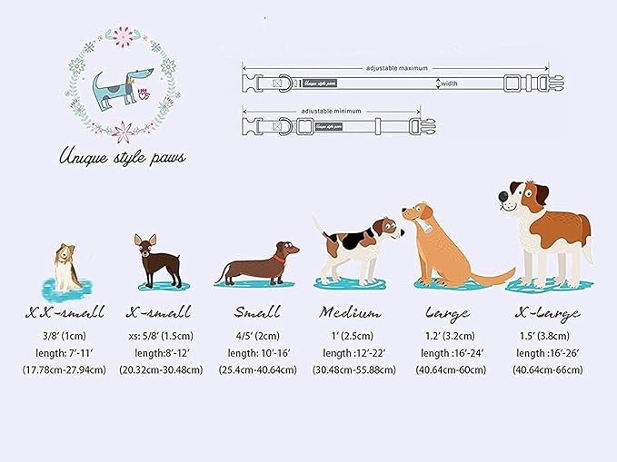 Unique style paws Spring Pink Dog Collar with Bow Pet Gift Adjustable Soft and Comfy Bowtie Collars for Small Medium Large Dogs