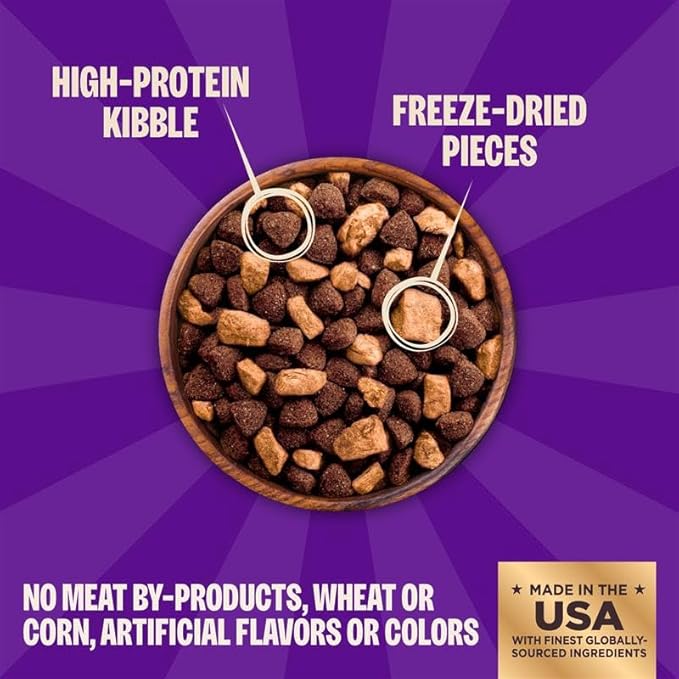 Wellness CORE+ Dry Dog Food with Freeze Dried Pieces, Grain Free, High Protein, Natural, Healthy Weight Turkey & Chicken Recipe, (18-Pound Bag)