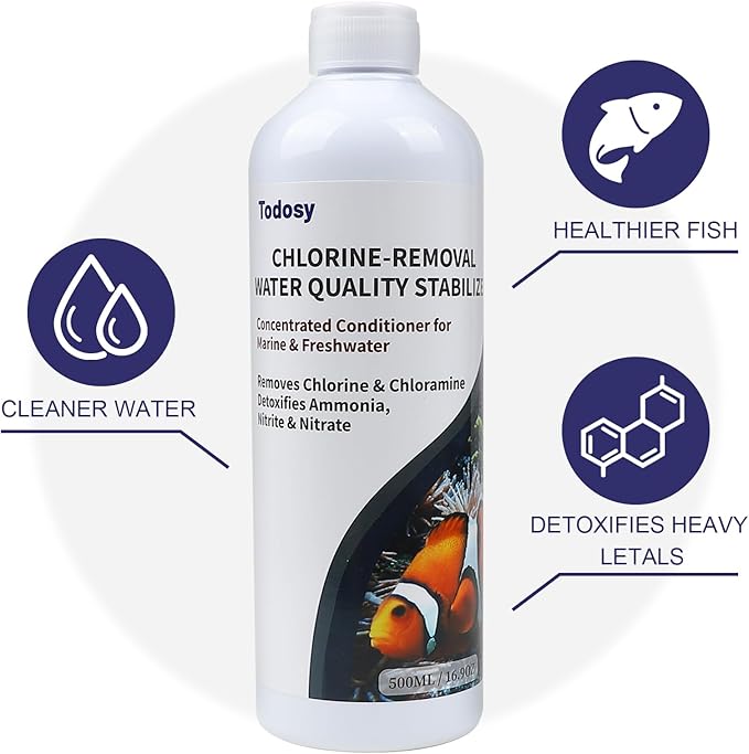 Aquarium Water Regulator and dechlorinator - 33.82 Ounce for Freshwater and Marine Aquariums (1000ML / 33.82OZ)
