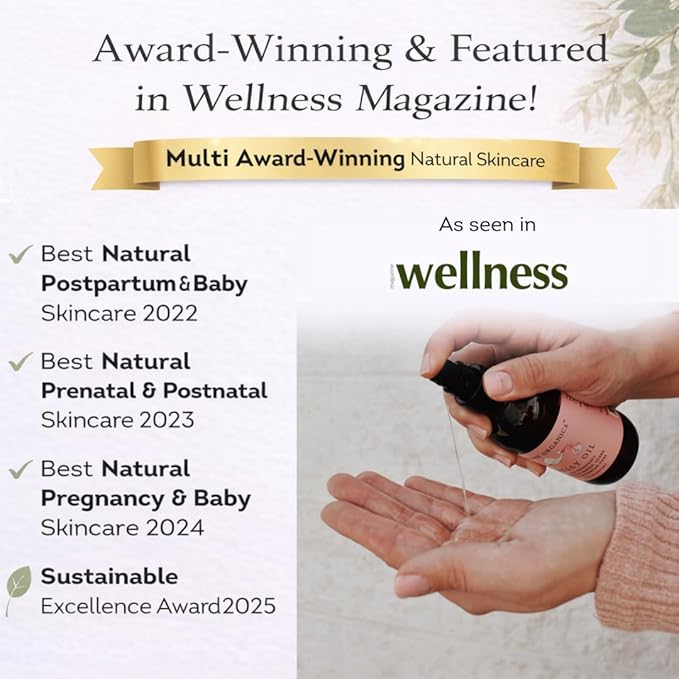 Belly Bundle by Irene Organics - Organic Belly Butter and Oil for Pregnancy Stretch Mark Prevention and Treatment - Award Winning Skincare For Pregnancy and Postpartum - Mother's Day Gift Set (Small)
