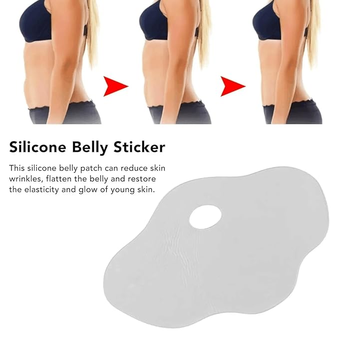 Silicone Reusable Stretch Mark Patches for Smoothing Skin Texture Lift Tighten Lightweight Washable Transparent Belly Skin Care Supplies