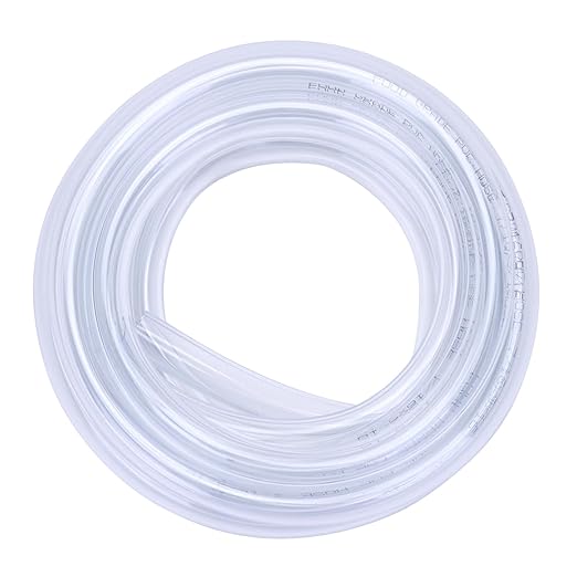 DERNORD PVC Tubing 7/16"ID X 9/16"OD Flexible Clear Vinyl Hose 10 Feet for Food Grade