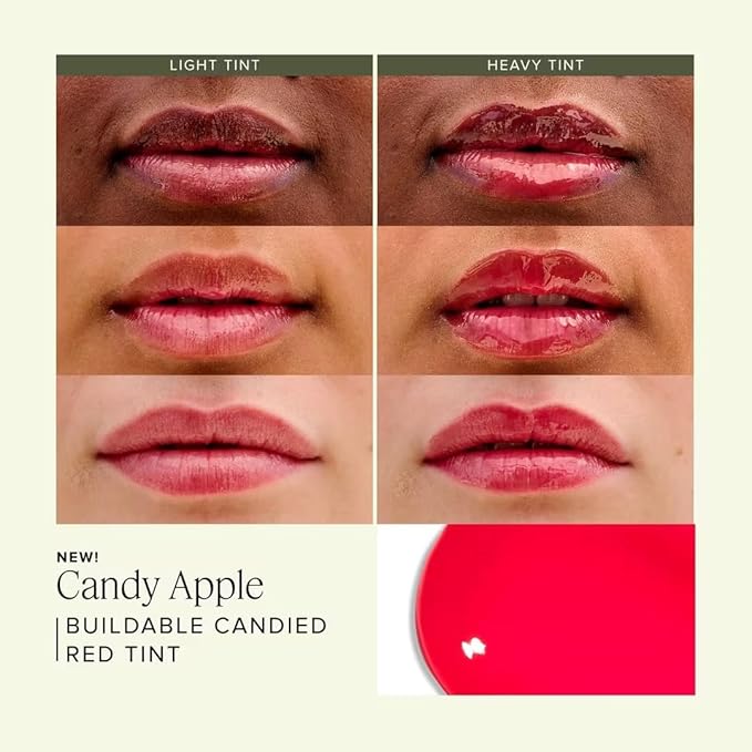 Farmacy Apple A Day Lip Balm Kit - Tinted Lip Peptide Treatment & Overnight Balm Duo - Moisturizing, Plumping & Hydrating Skincare Kit - Gift Sets for Her (2 Count)