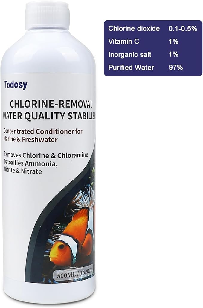 Aquarium Water Regulator and dechlorinator - 16.91 Ounce for Freshwater and Marine Aquariums (500ML / 16.91OZ)
