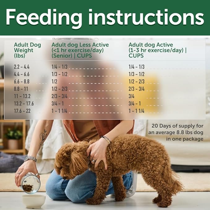 Nature's Protection Dry Dog Food for Small Breed - High Protein, Grain Free, Tear Stain Formula - Dog Kibble for Puppy & Adult Dogs with Red Fur (Superior Care - Lamb, 3.3 lb)
