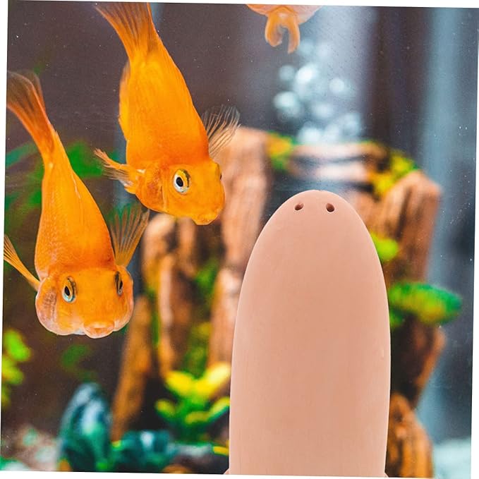 Pottery Clay Fish Breeding Cone for Angelfish and Shrimp Aquarium Spawning Pot Medium Light Brown Decorative Hatchery Incubator for Colorful Fish