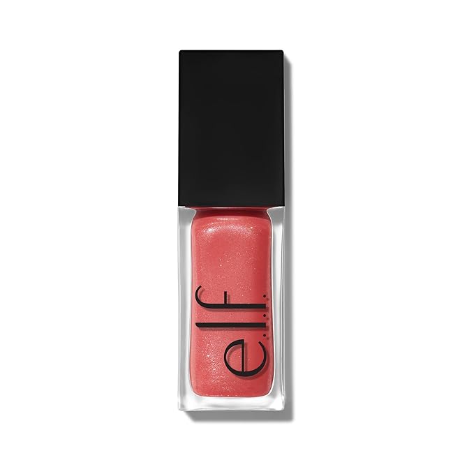 e.l.f. Glow Reviver Plumping Lip Oil, Tinted Lip Plumper For A High-Shine, Plump Finish, Infused With Jojoba Oil, Vegan & Cruelty-Free, Papayarazzi
