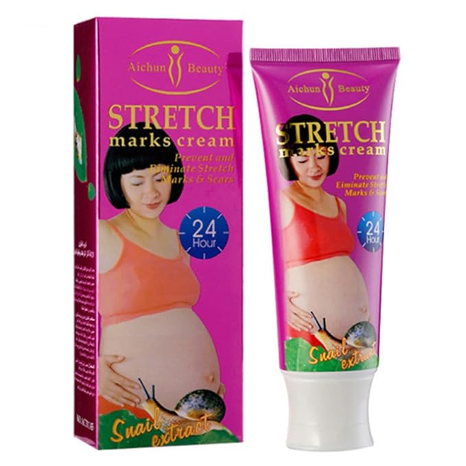 AICHUN BEAUTY Stretch Marks Cream Snail Extract Reduce Skin Scars Remove Damaged Skin Cells 120g/4.23oz
