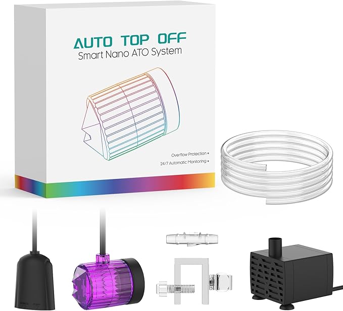 Auto Top Off System ATO Saltwater Aquarium,Water Top Off System for Aquarium,Reef Tank＆Fish Tank- Purple