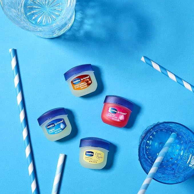 Vaseline Lip Therapy Rosy Lips 6-Pack – Moisturizing Lip Balm for Very Dry Lips in Mini Jars, 0.25 Oz Ea