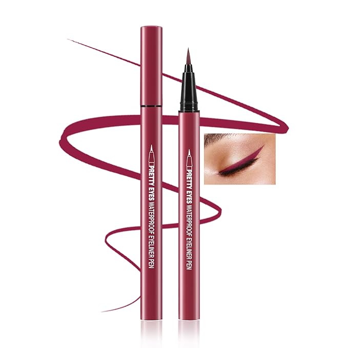 Boobeen Liquid Eyeliner Pen, Matte Eye Liner with Precision Tip, Long Lasting Eyeliner Pencil for Bold Eye Makeup, Glides on Smoothly