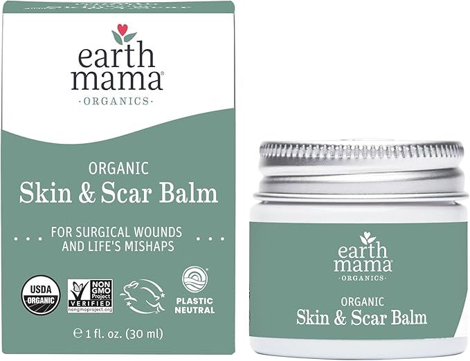 Earth Mama Belly Butter, Belly Oil, Skin & Scar Balm Kit for Dry, Stretching Skin | Moisturize + Encourage Skin's Natural Elasticity During Pregnancy | Pregnancy Stretch Mark Scar Cream