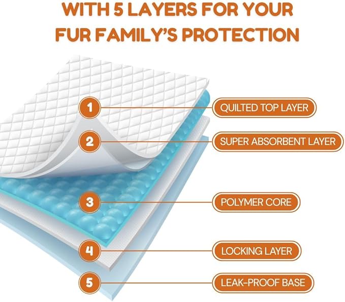 UltraCare Superabsorbent Leak Proof Odor Free Pet Friendly Puppy Pads, Best Potty-Training Disposable Pads, Gentle on Paws Pads XL 75 Extra Large 26x30 75 Count