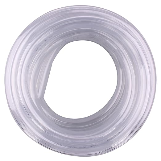 DERNORD PVC Tubing 1"ID X 1 1/4"OD Flexible Clear Vinyl Hose 25 Feet for Food Grade