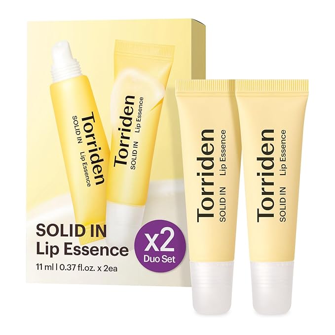 Torriden SOLID In Ceramide Lip Essence 0.37 fl.oz * 2 (Pack of 2) | Moisturizing Lip Essence for Glowy, Plumped, and Radiant Lip | Korean Lip Balm