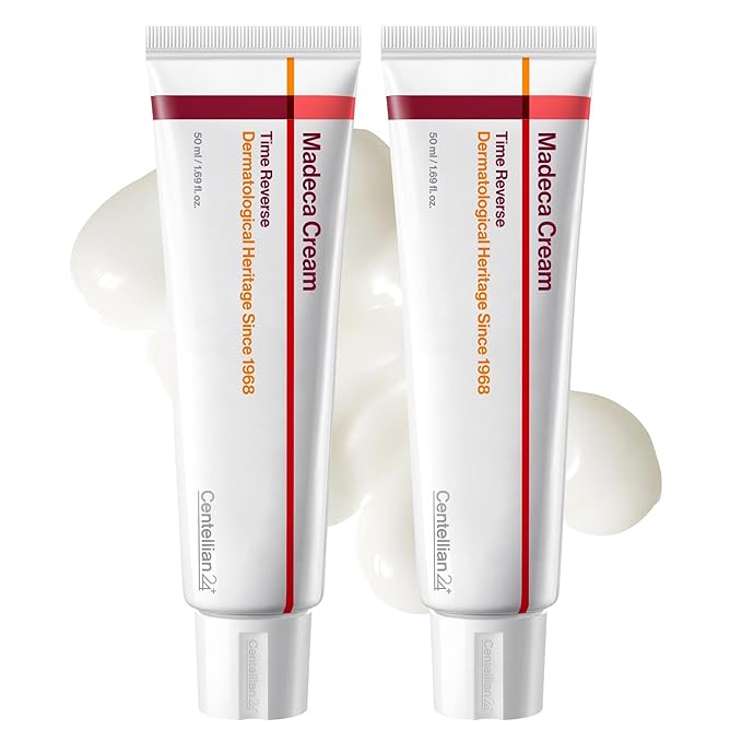 CENTELLIAN 24 Madeca Cream Time Reverse (50ml/1.69fl oz, Pack of 2) Advanced Fast-Absorbing & Nourishing Cream, Hydrates, Reduces Wrinkles, Korean Skin Care, Centella Asiatica