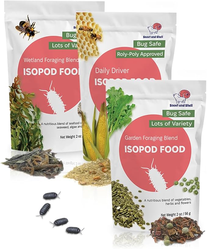 Snout and Shell Isopod Colony Builder - Daily Driver, Garden Foraging, and Wetland Foraging Bundle
