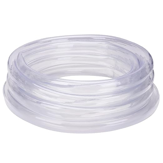 DERNORD PVC Tubing 1-1/4"ID X 1-1/2"OD Flexible Clear Vinyl Hose 25 Feet for Food Grade