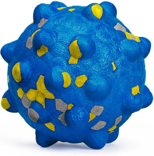 1.96'' Dog Balls for Dogs Aggressive Chewers Indestructible Tennis Durable Bouncy Interactive Dog Toy Balls for Fetch Game Floating Training(Blue Small)