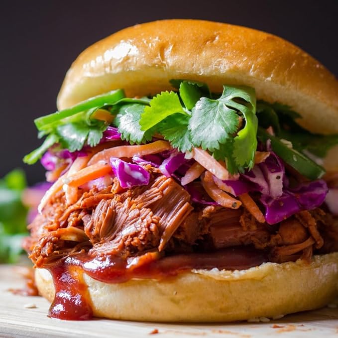 Old Hacienda Pulled BBQ Flavored Pork | 100% Shredded Seasoned Pork with Sauce | Fully Cooked & Ready to Eat | 29g Protein | No Preservatives or Artificial Flavors | BPA Free Pouch | Pack of 3-8oz