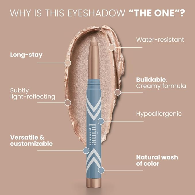 PrimeEyes Eye Brightener for Mature Women ??Creamy Eye Shadow Sticks ??Easy Application, Quick Eye Lift Effect ??Hypoallergenic, Long Wear, Water-Resistant (Stardust)