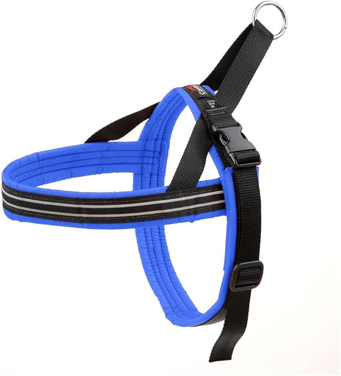 ComfortFlex Sport Dog Harness – No-Choke, Fully Padded, Non-Chafing Harness with Control Handle – Reflective, Lightweight, Adjustable for Active Dogs - Large, Blue Jay