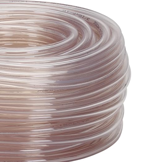 DERNORD PVC Tubing 3/16"ID X 7/16"OD Flexible Clear Vinyl Hose 100 Feet for Food Grade
