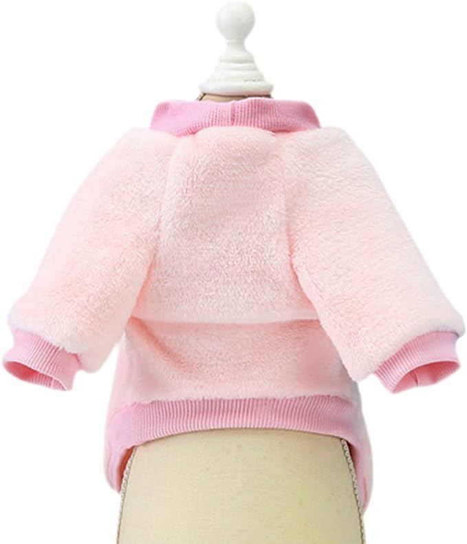 Jecikelon Pet Dog Clothes Dog Sweater Soft Thickening Warm Pup Dogs Shirt Winter Puppy Sweater for Dogs (Z01-Pink, XX-Small)