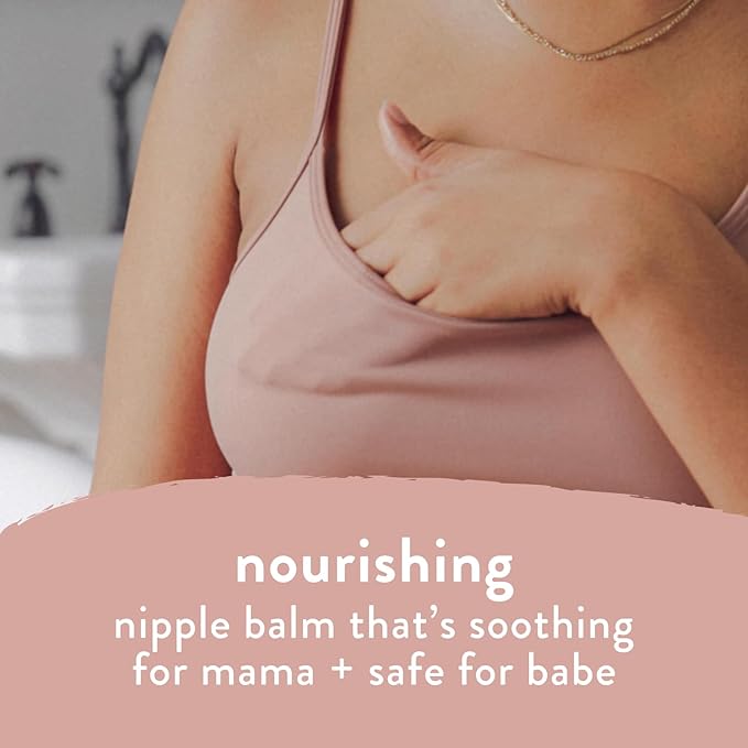 The Honest Company Mama Calm Your Nip Balm, Nourishing Soothing Nipple Cream for Nursing, Naturally Derived and Safe Sensitive Baby Skin, 1.75 fl oz