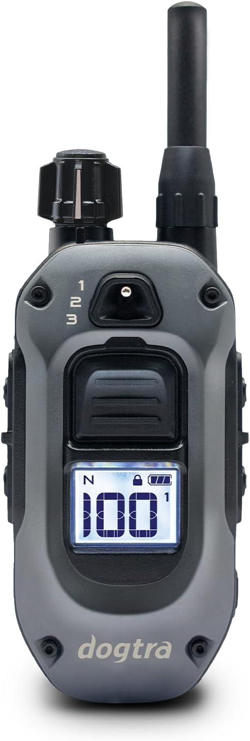Dogtra X-Series X1 E-Collar Remote Transmitter Only (Compatible with 280X) 10 lbs+, 1/2 Mile Range, LED Light, 100 Levels of Precise Control for Stubborn Dogs, Waterproof, Boost for Quick Recall