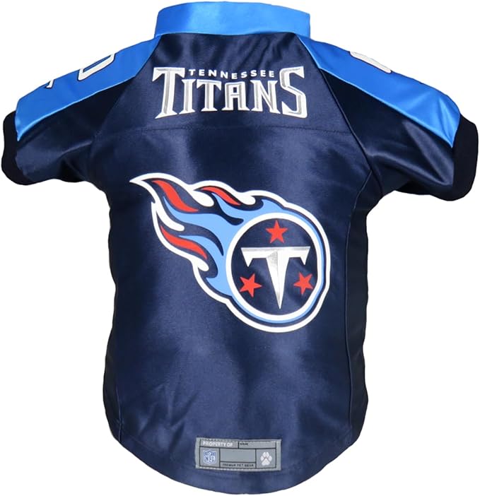 Littlearth NFL Tennessee Titans Premium Pet Jersey, Team Color, Medium