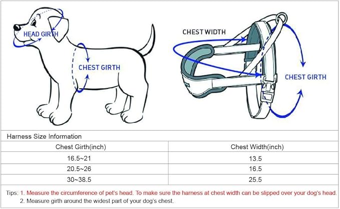 Blueberry Pet Soft & Comfy Multi-Colored Stripe Fleece Padded Chest Dog Harness, Chest Girth 20.5" - 26", Grey, Medium, Adjustable No Pull Training Harness for Dogs