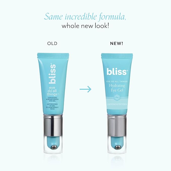 bliss Eye Do All Things Hydrating Eye Gel Depuff & Brighten Straight-from-the-Spa Paraben Free, Cruelty Free 0.7 fl oz