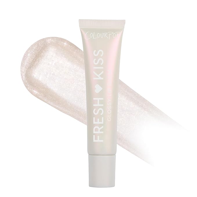ColourPop Fresh Kiss Glossy Lip Balm - Hydrating Lip Care Enriched with Peptides + Hyaluronic Acid - Pearlescent Shimmer Finish - Vegan + Cruelty-Free - Whipped Cream (0.49 oz)
