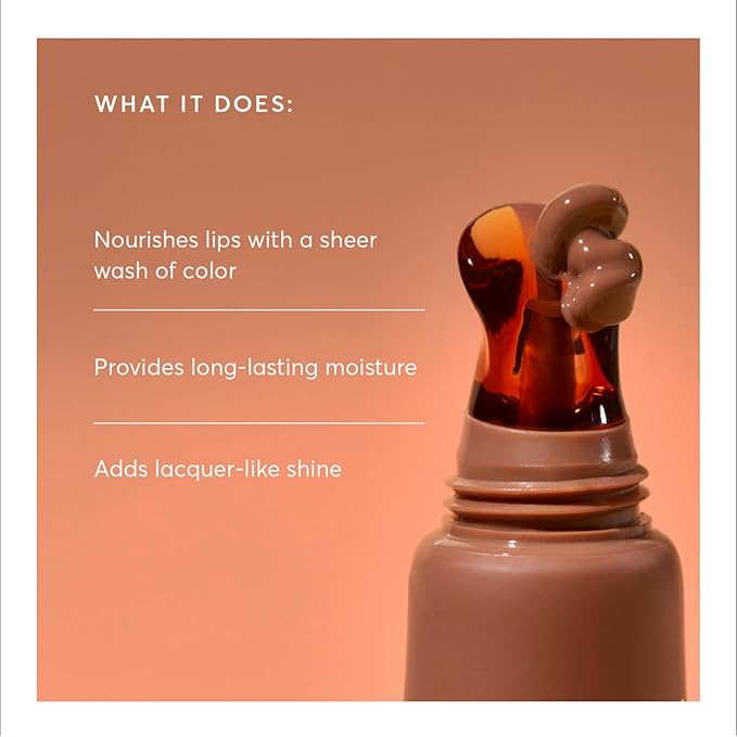 Naturium Phyto-Glow Lip Balm, Hydrating Lip Care with a Glossy Finish, 0.34 oz Chai