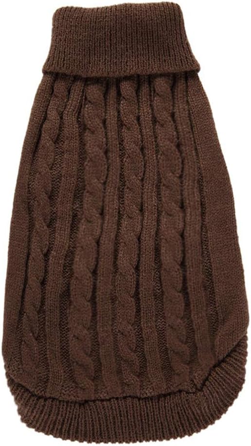 Dog Sweater for Small, Medium, Large Dogs - Warm Winter Classic Turtleneck Pet Clothes Coat for Girls Boys Puppy Cat - Cute Christmas Sweater