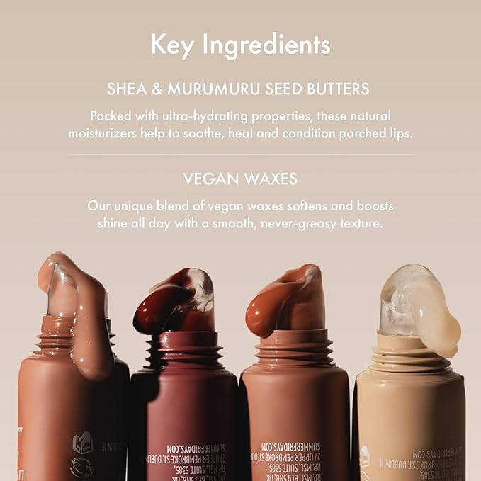 Summer Fridays Tinted Lip Butter Balm - Conditioning Vegan Lip Balm for Instant Moisture, Shine & Hydration - Sheer-Tinted, Soothing Skincare (Vanilla & Vanilla Beige)