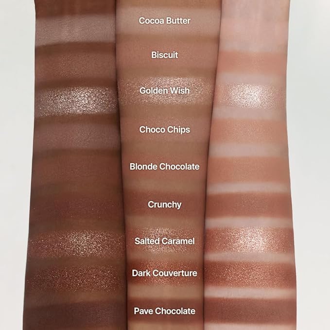 dasique Shadow Palette #11 Chocolate Fudge l Cruelty-Free l 9 Blendable Shades in Smooth Matte and Shimmer Finishes with Gorgeous Pearls
